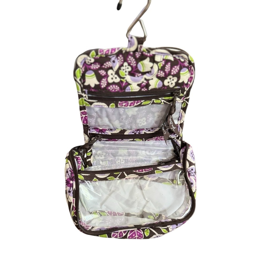 VERA BRADLEY Cosmetic Travel Bundle! Floral Rumba Pattern & Plum Petals Pattern - Picture 5 of 6